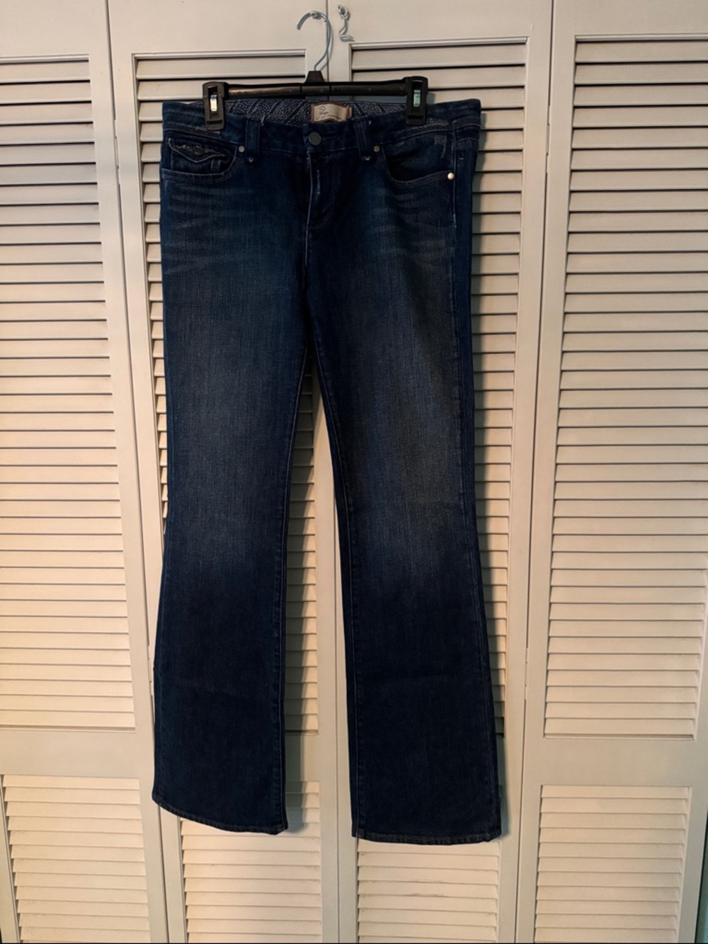 PAIGE Dark Blue Flare Jeans